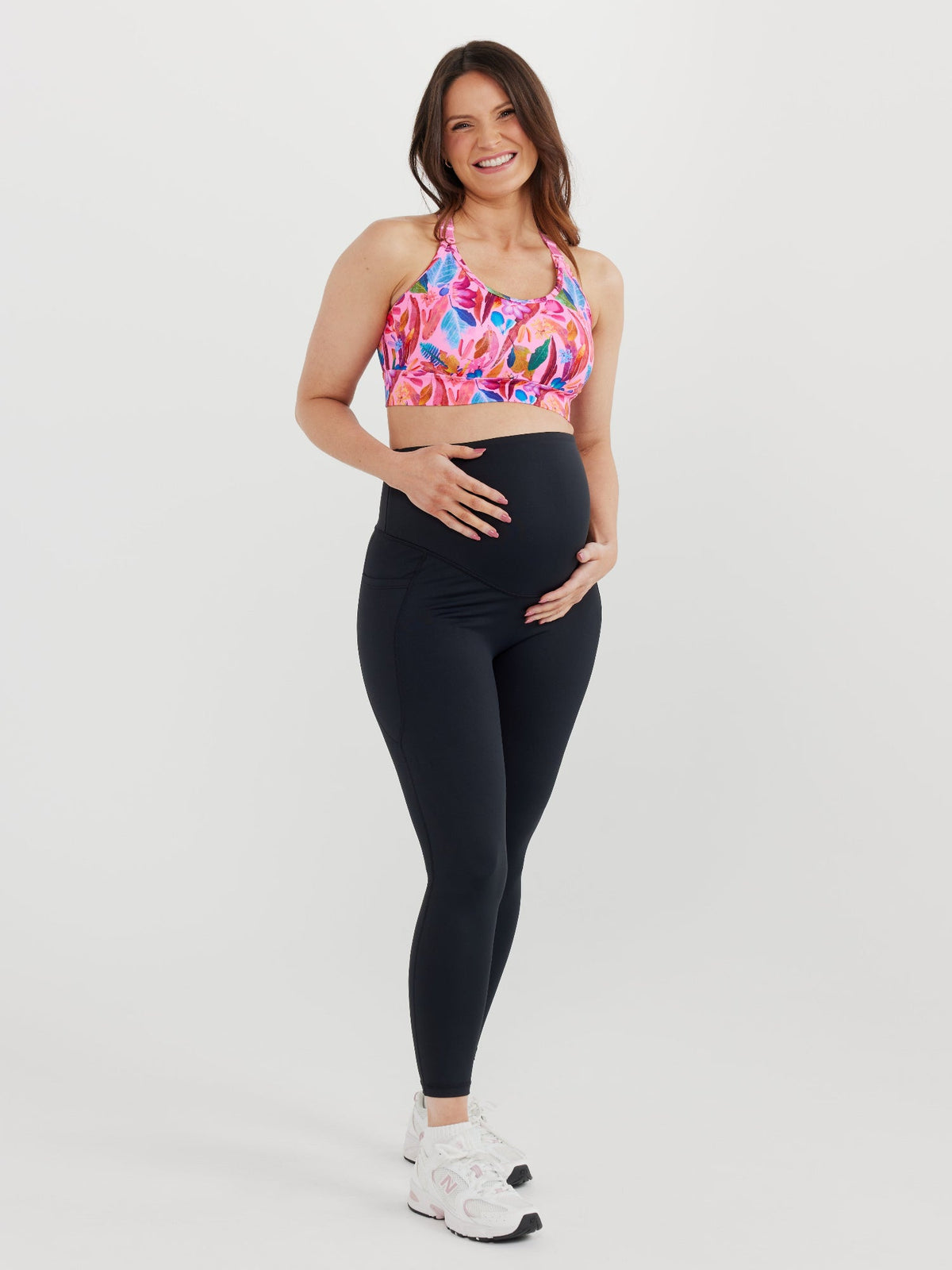 SleekFit Maternity Black Legging - 7/8 length