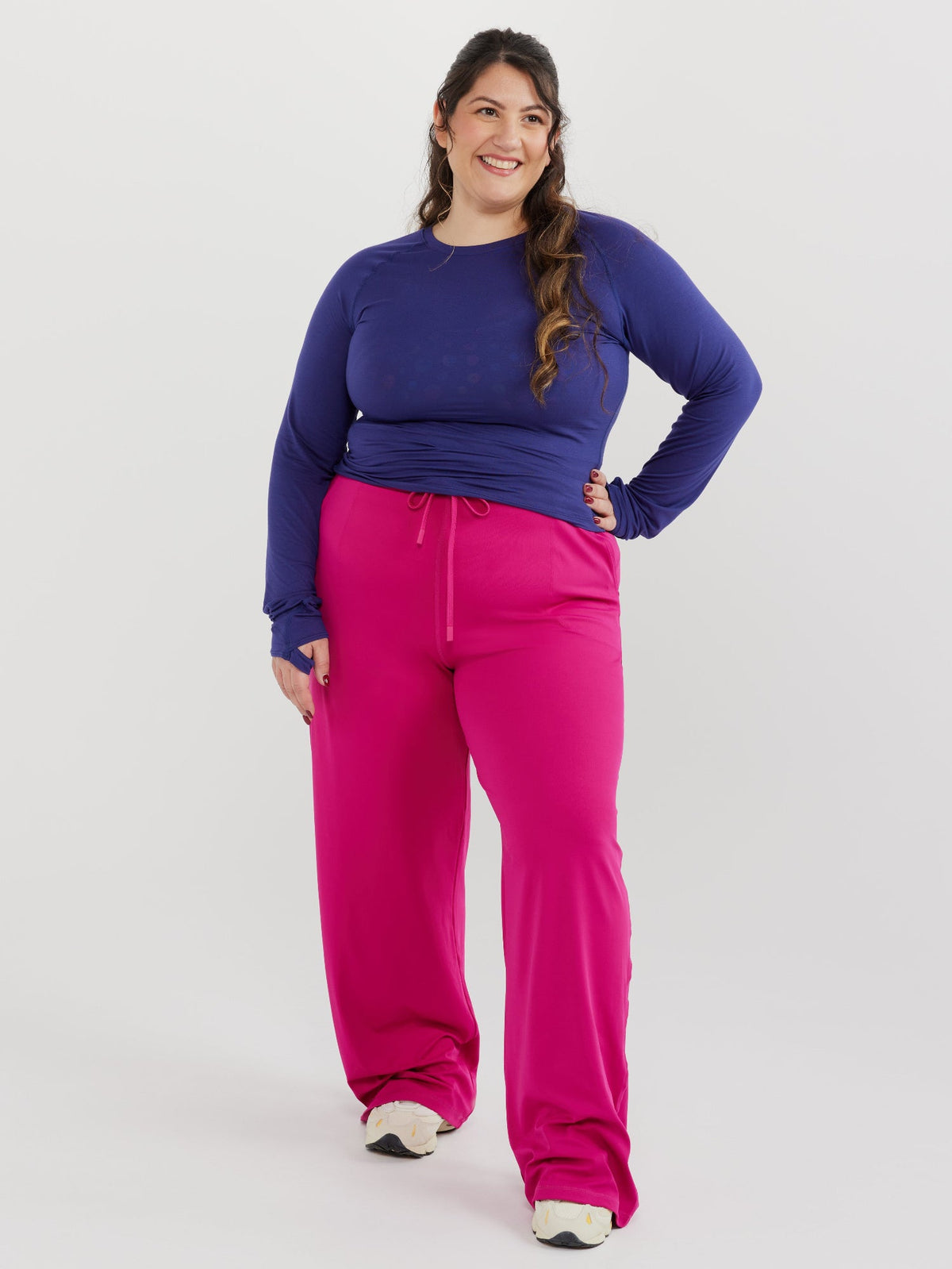 Studio Long Sleeve Top - Navy
