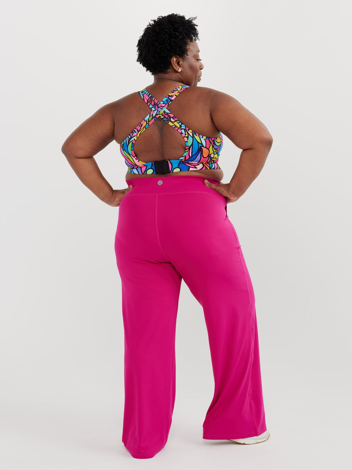 Studio Wide Leg Pants - Berry