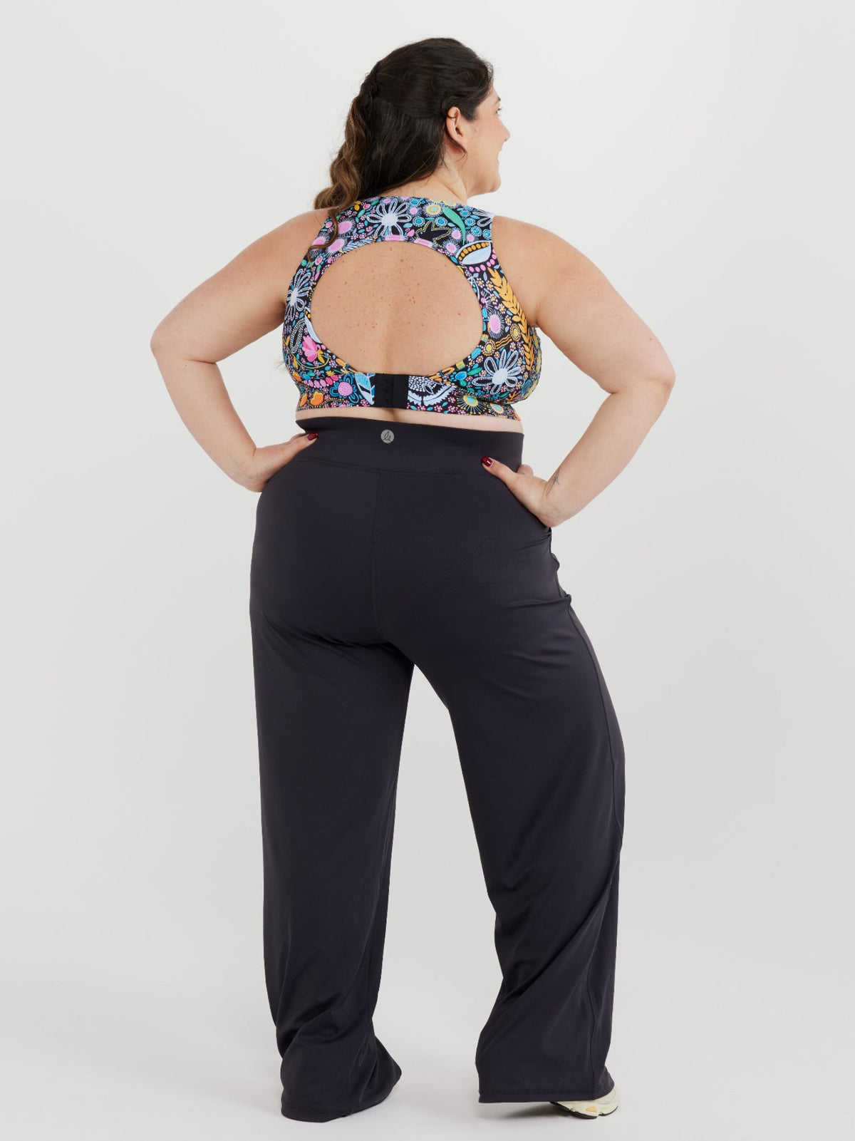 Studio Wide Leg Pants - Charcoal