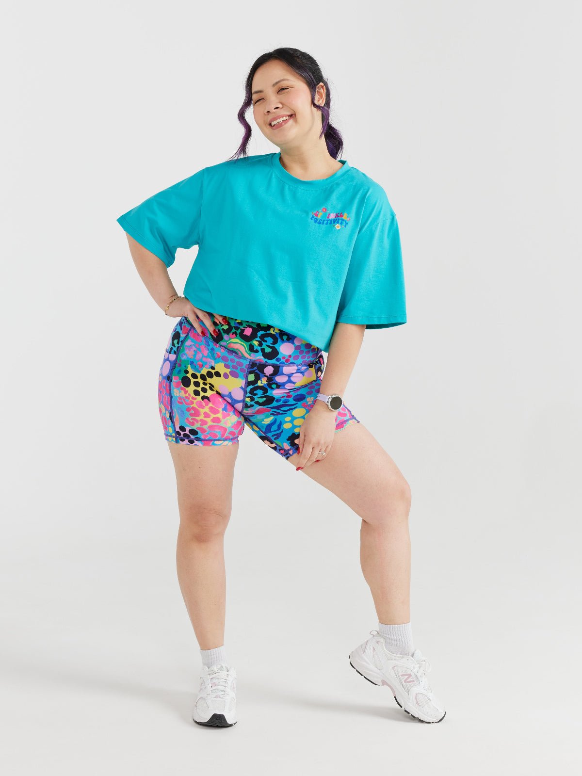Teal BoxFit Positivi-Tee - 'You're Doing Amazing'