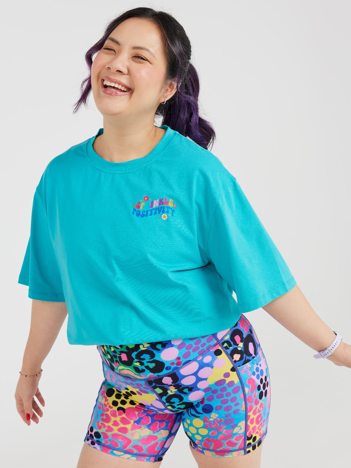 Teal BoxFit Positivi-Tee - 'You're Doing Amazing'
