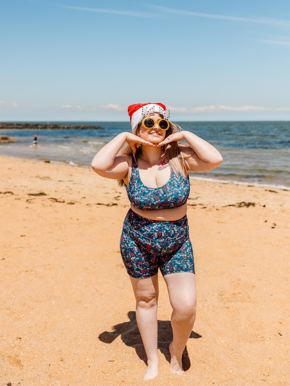 Wild Cherry Active Swim Crop - beach wear