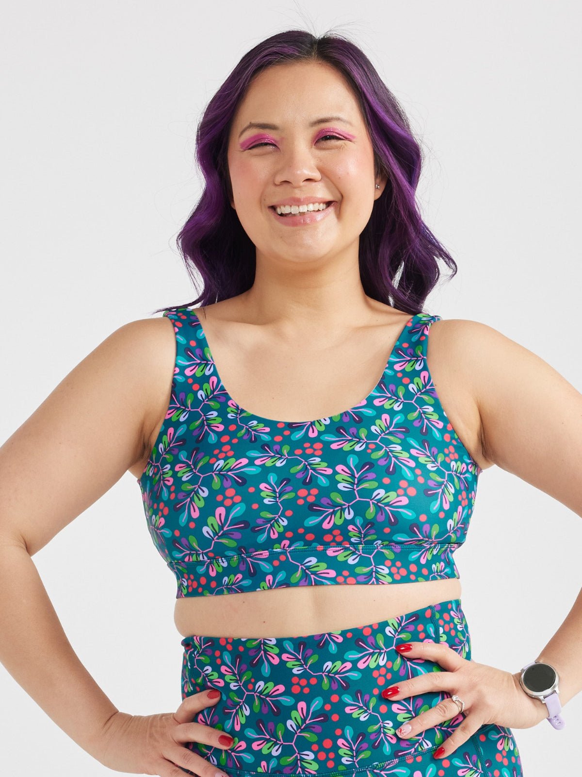 Wild Cherry Active Swim Crop