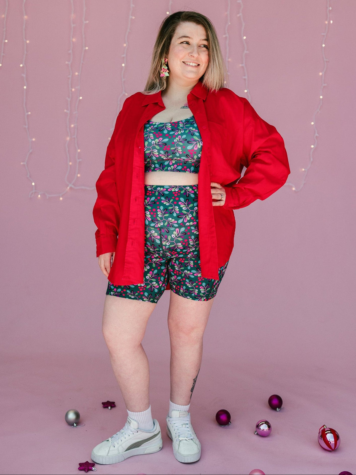 Wild Cherry Everyday Shortie Bike Shorts