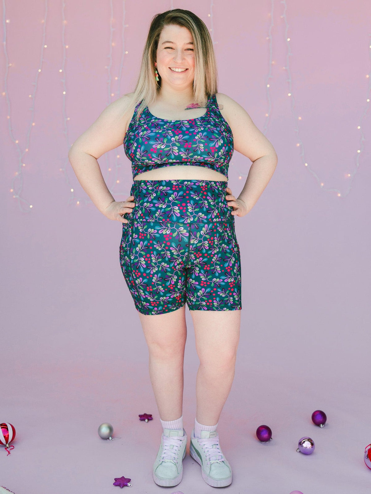 Wild Cherry Everyday Shortie Bike Shorts