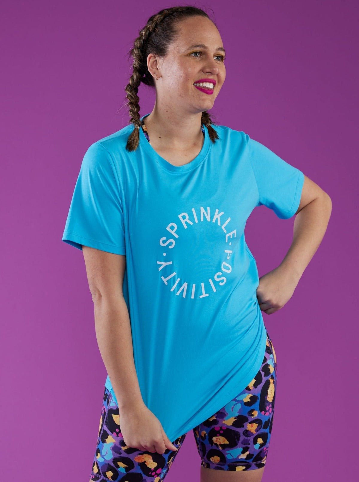 Azure Blue Sprinkle Positivi-Tee - positive message t shirts