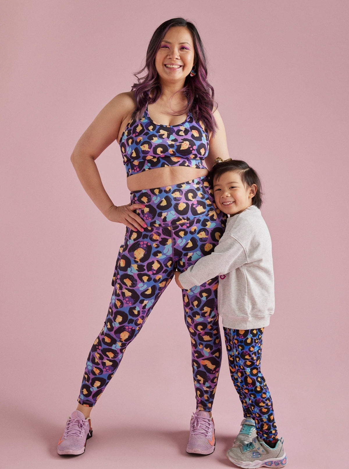 Berry Leopard Everyday Legging - Full-Length - matching family outfits