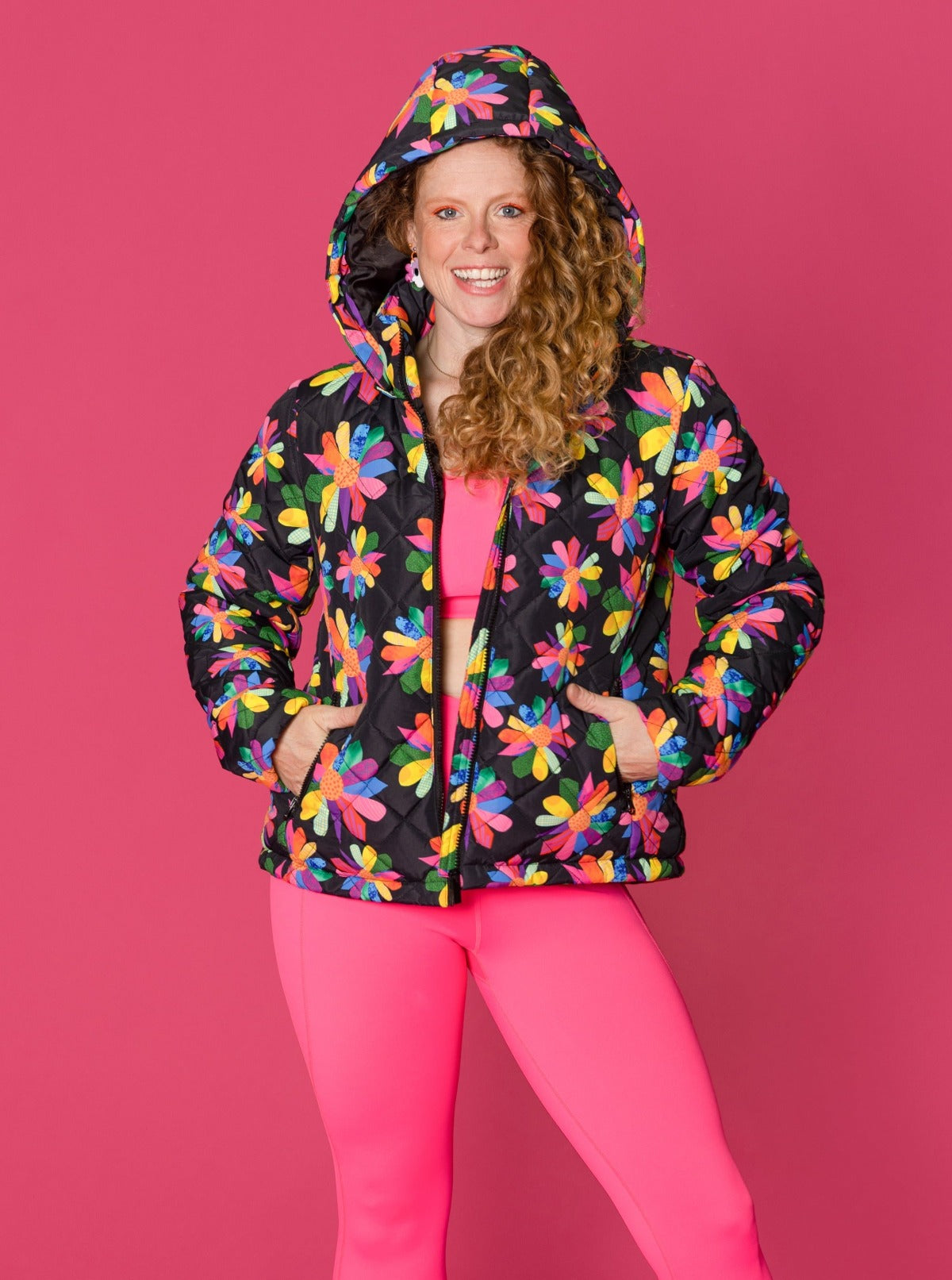 Daisy Puffer Jacket- Adults - Colourful and warm puffer jacket