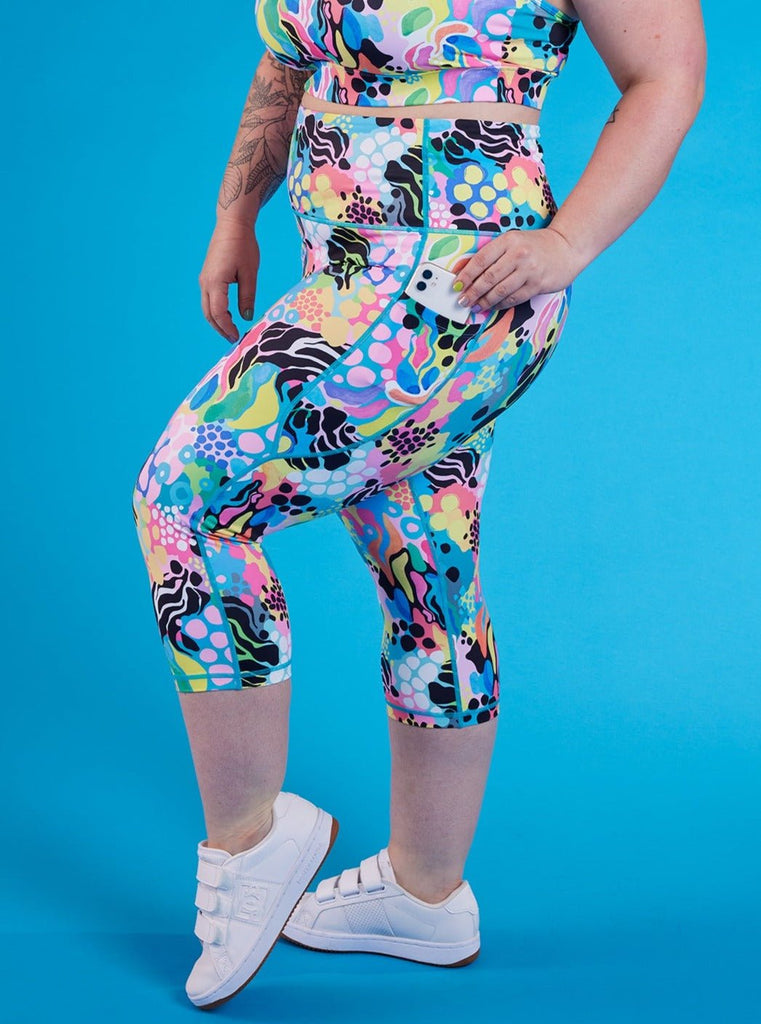 Electric Zee Everyday Cropped Legging - 3/4 length