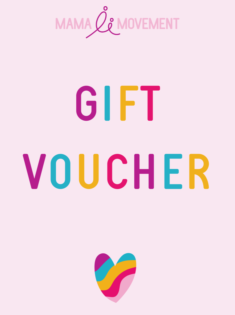 Gift Voucher - Colourful Activewear gift voucher