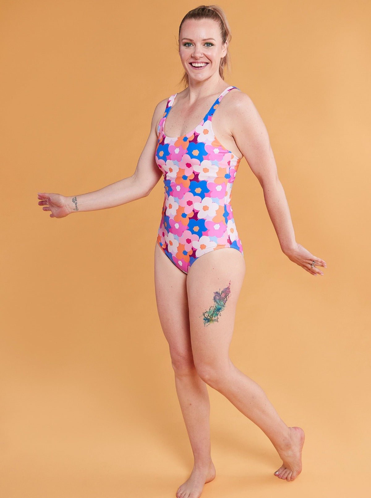 Hello Bloomer Active Swim One-Piece - one piece swimsuit for long torso