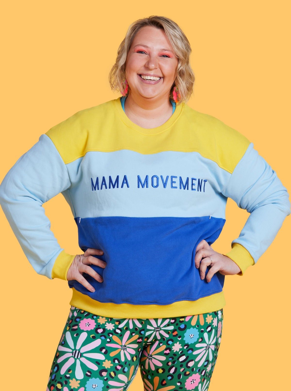 Mama Movement Nursing Sweatshirt - Sunshine Yellow -