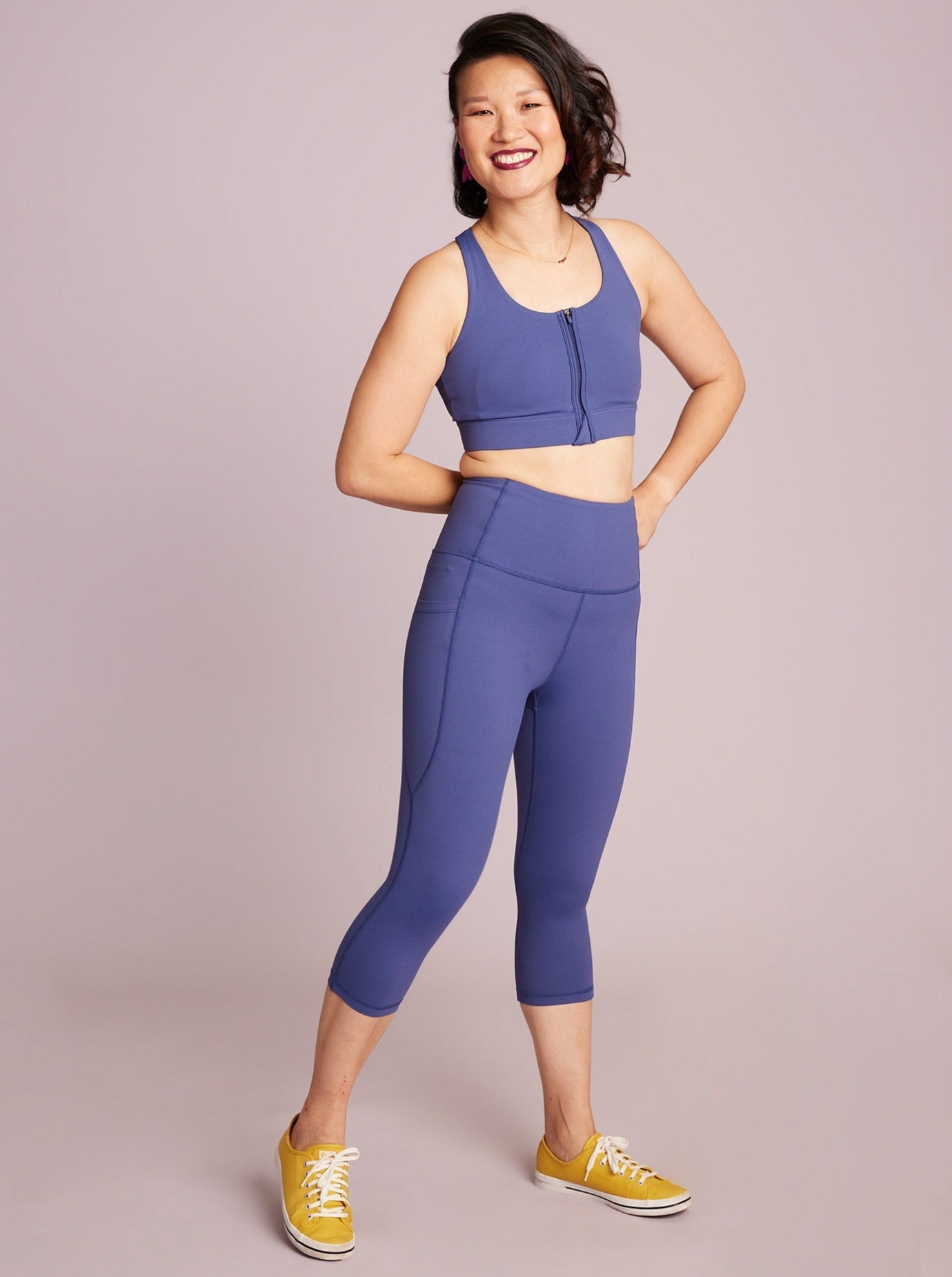 Electric Zee Everyday Cropped Legging - 3/4 length - Mama Movement