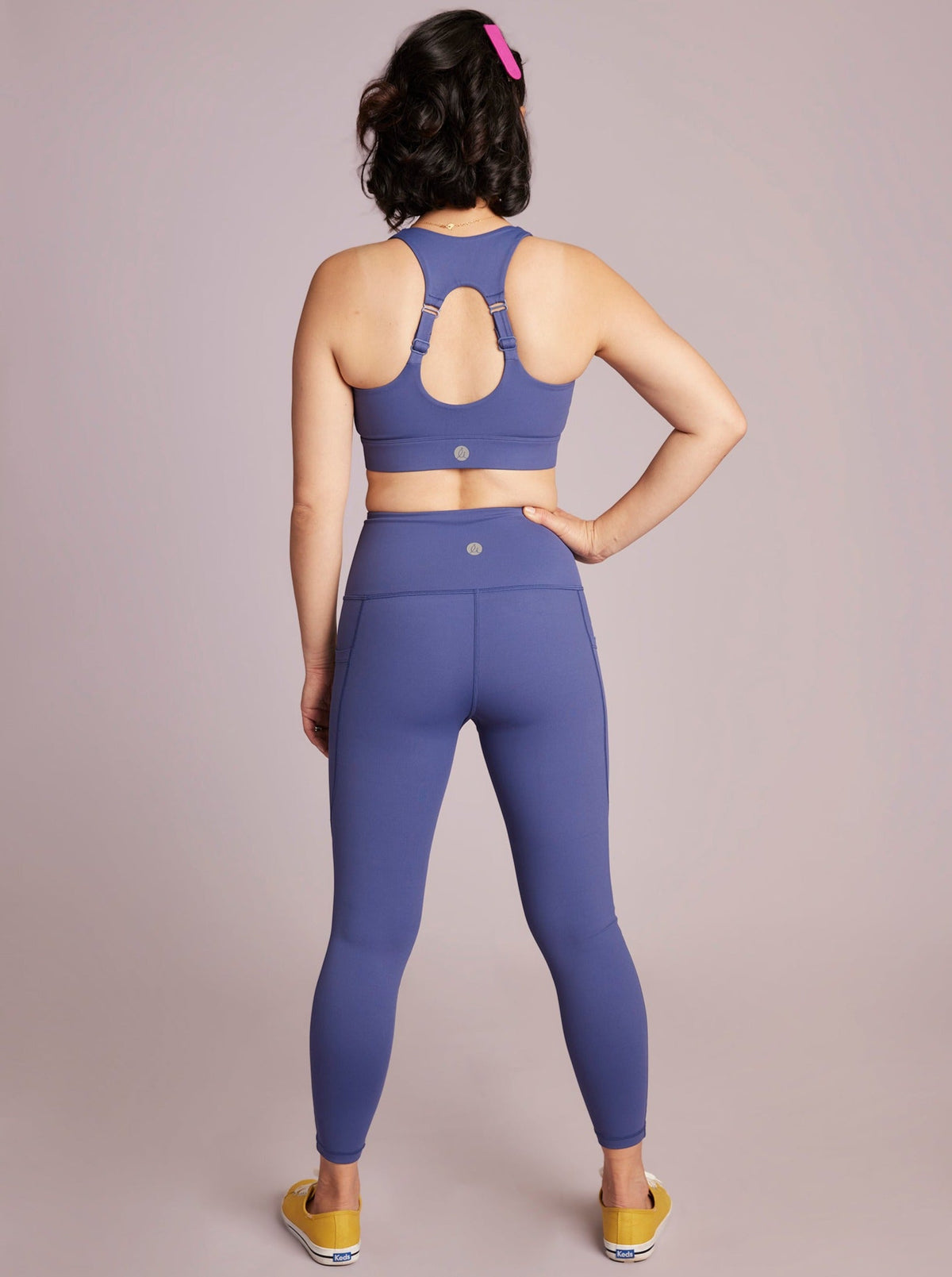 Indigo Blue Everyday Legging - 7/8 length - squat proof gym leggings for petite women