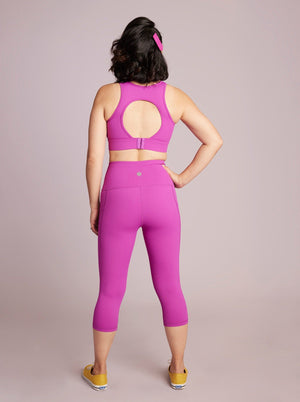 NIKE Women's ONE Luxe Icon Clash Mid-Rise Crop Leggings NWT Purple SIZE:  PLUS 1X | eBay