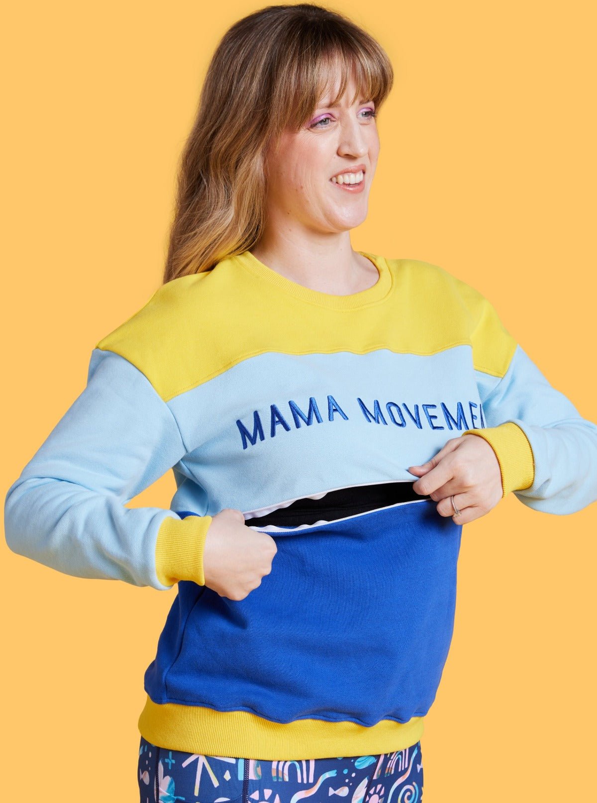 Mama Movement Nursing Sweatshirt - Sunshine Yellow -