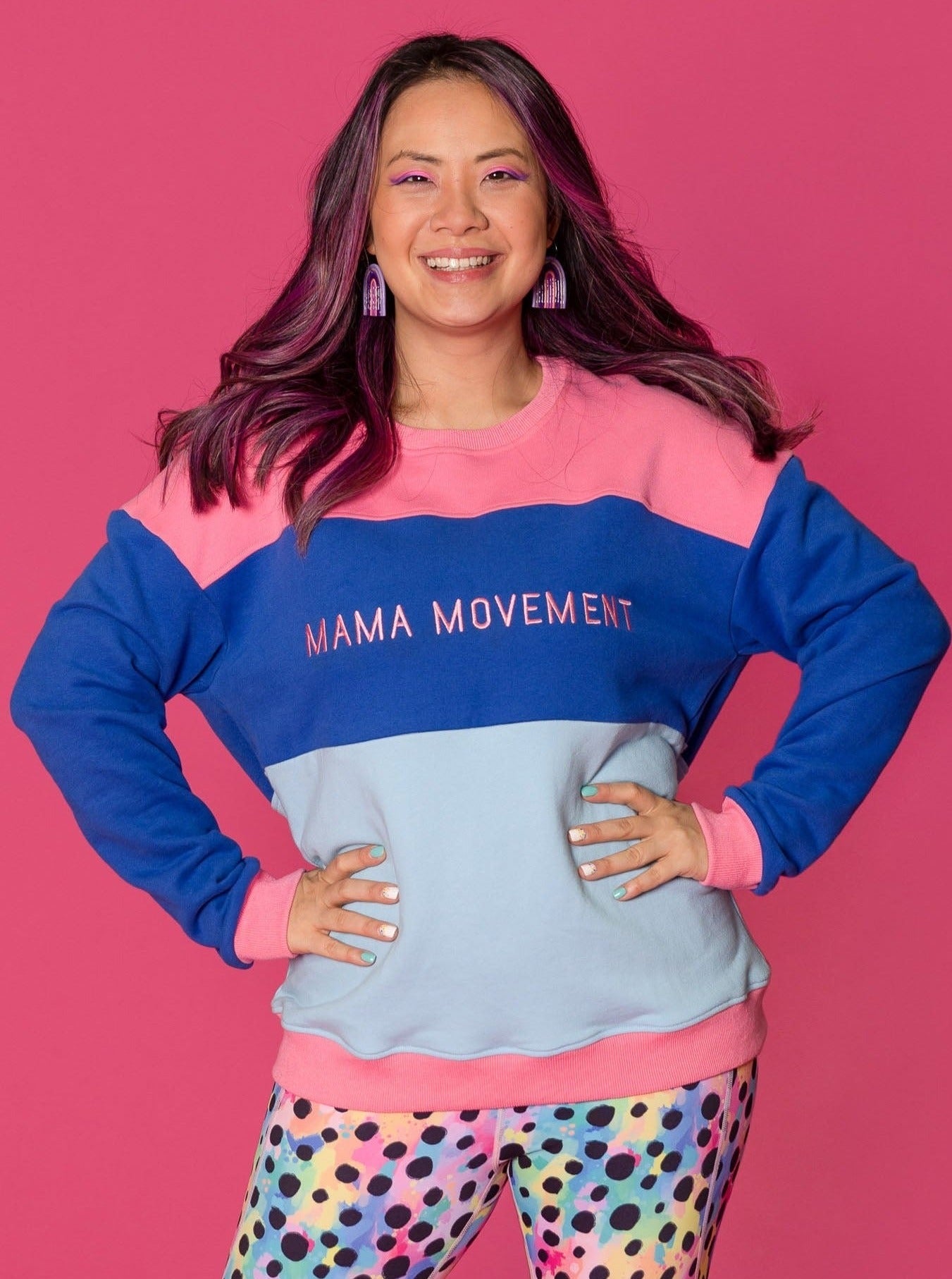 Mama Movement Panel Fleece Sweatshirt -