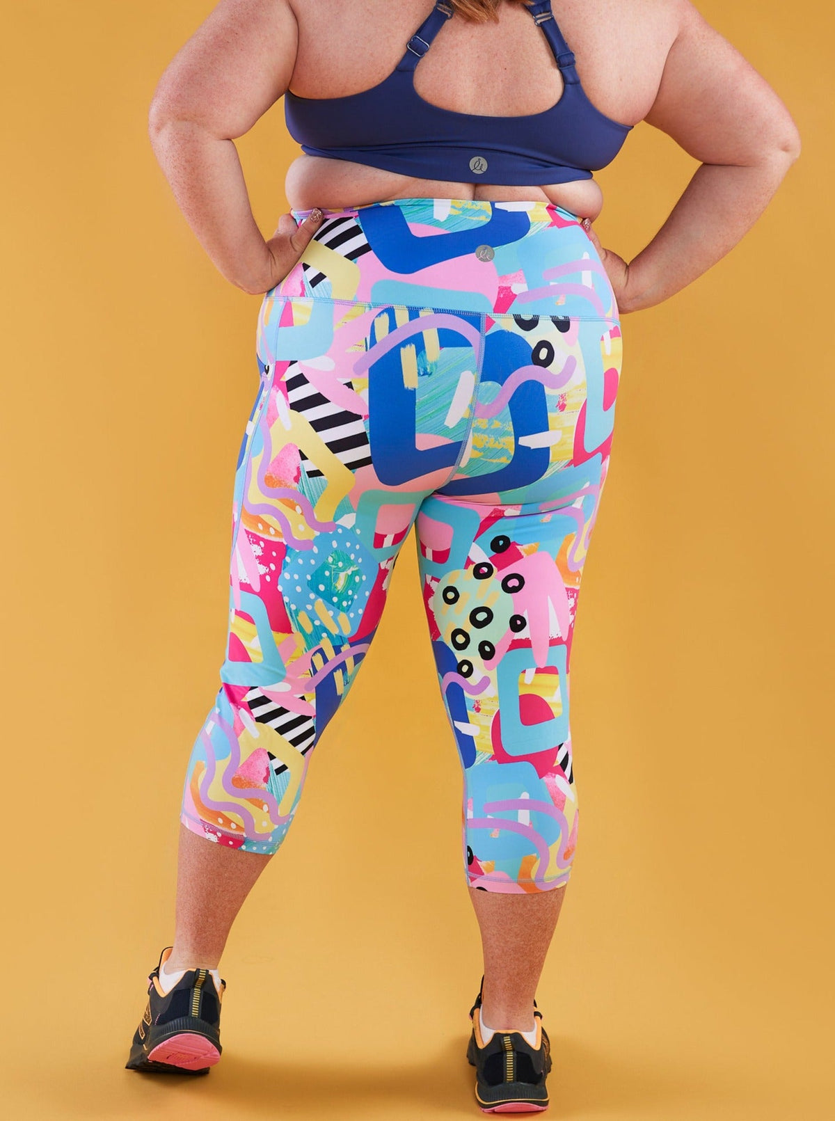 Paddle &amp; Pop Everyday Cropped Legging - 3/4 length - squat proof high waisted 3/4 leggings tall women