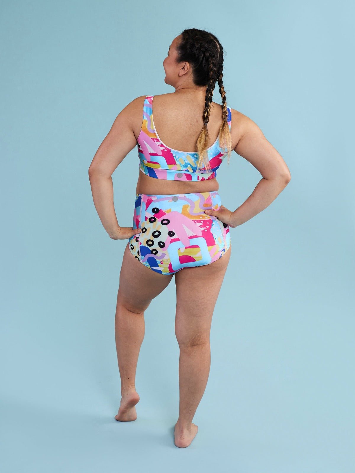 Paddle &amp; Pop Reversible Swim Bottoms - colourful maternity full coverage swimwear