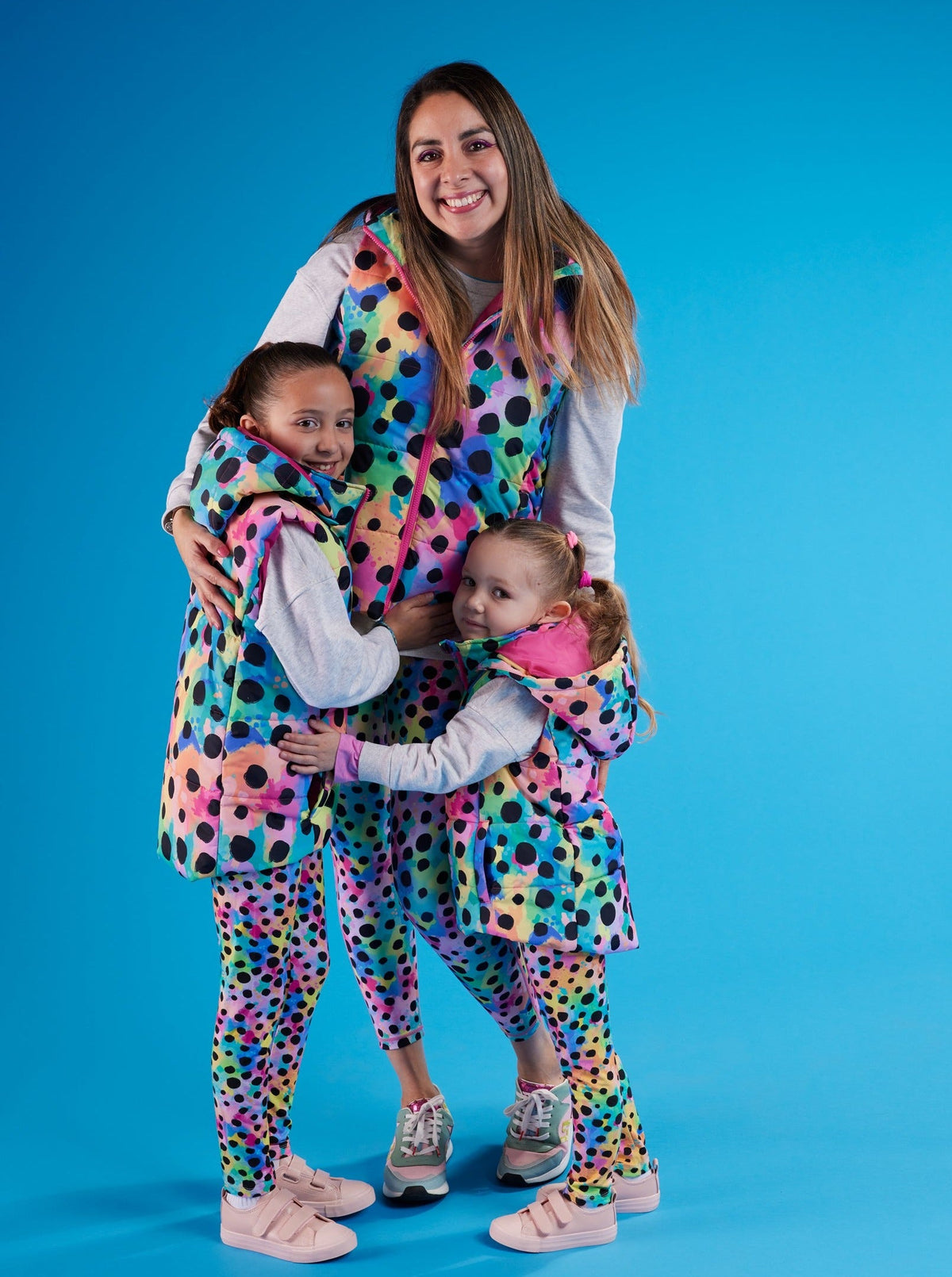 Polka Party Hooded Puffer Vest - Kids -