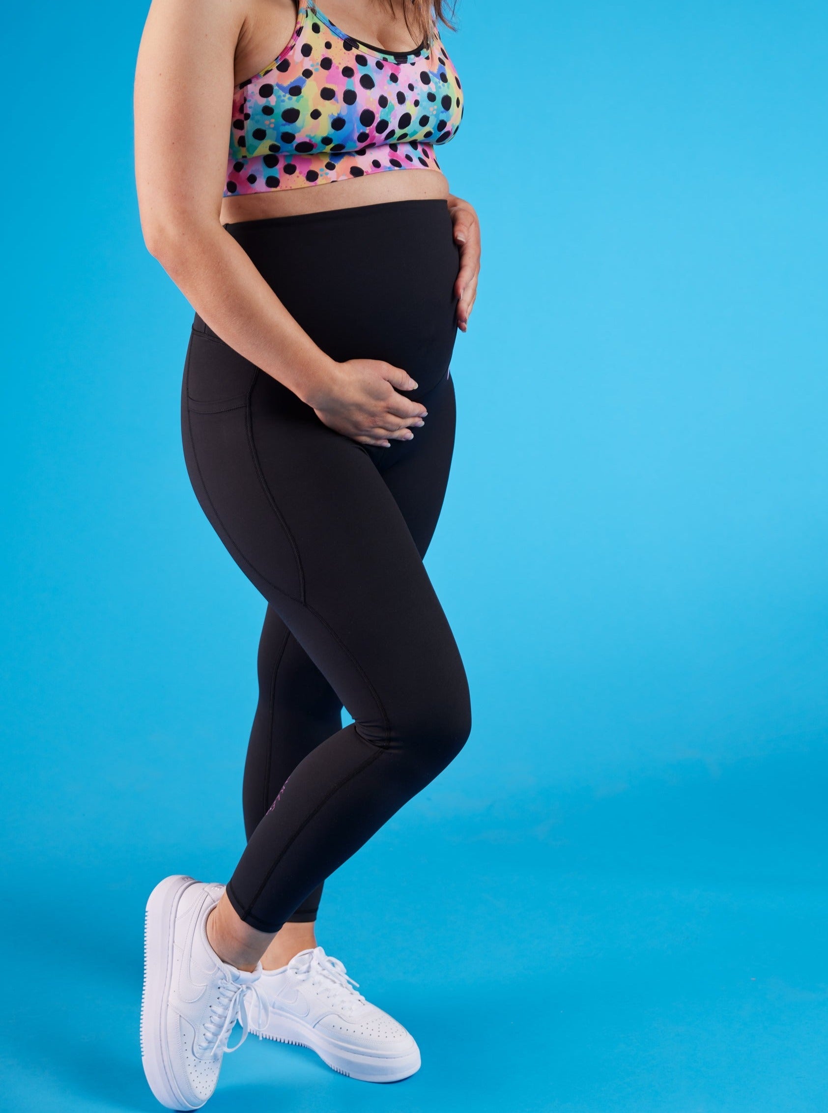 Maternity Black Performance Tights & Leggings.