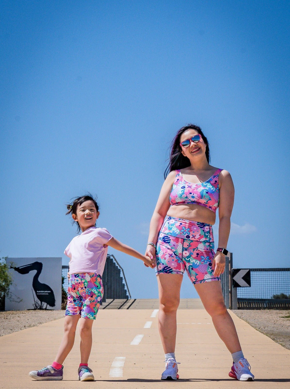 Razzle Dazzle Everyday Shortie Biker Shorts - matching mother daughter outfits