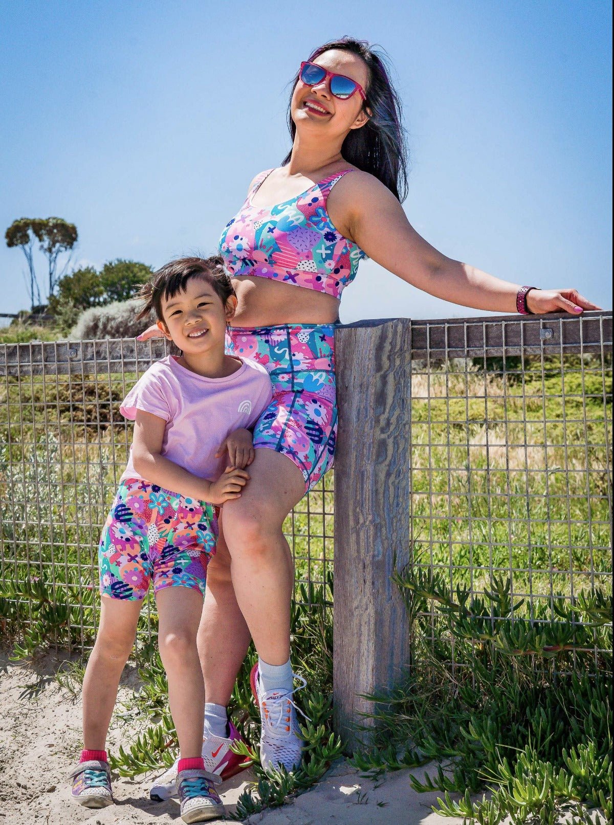 Razzle Dazzle Everyday Shortie Biker Shorts - matching mum and daughter clothes