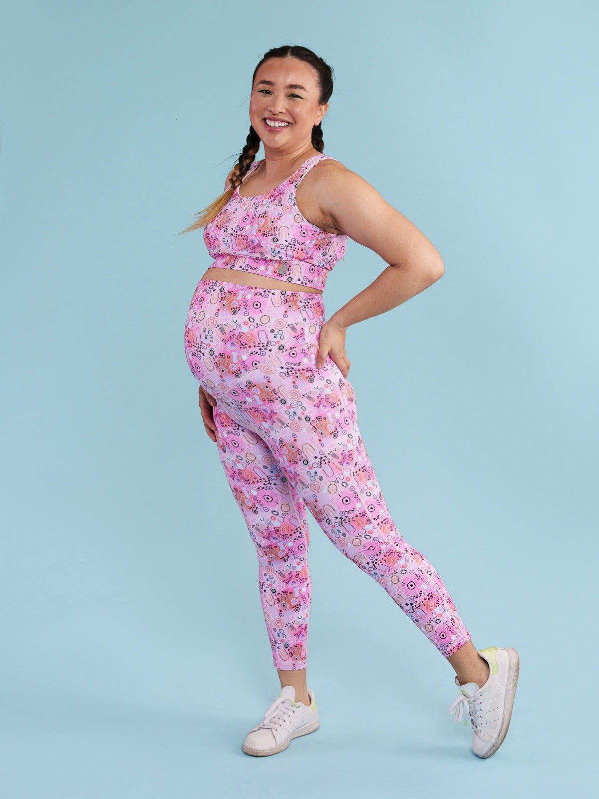 Strong Women Maternity Legging - 7/8 length - maternity pregnancy compression leggings
